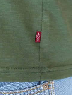 Camiseta Levis Masculina Standard Relaxed Blu Center Logo Verde