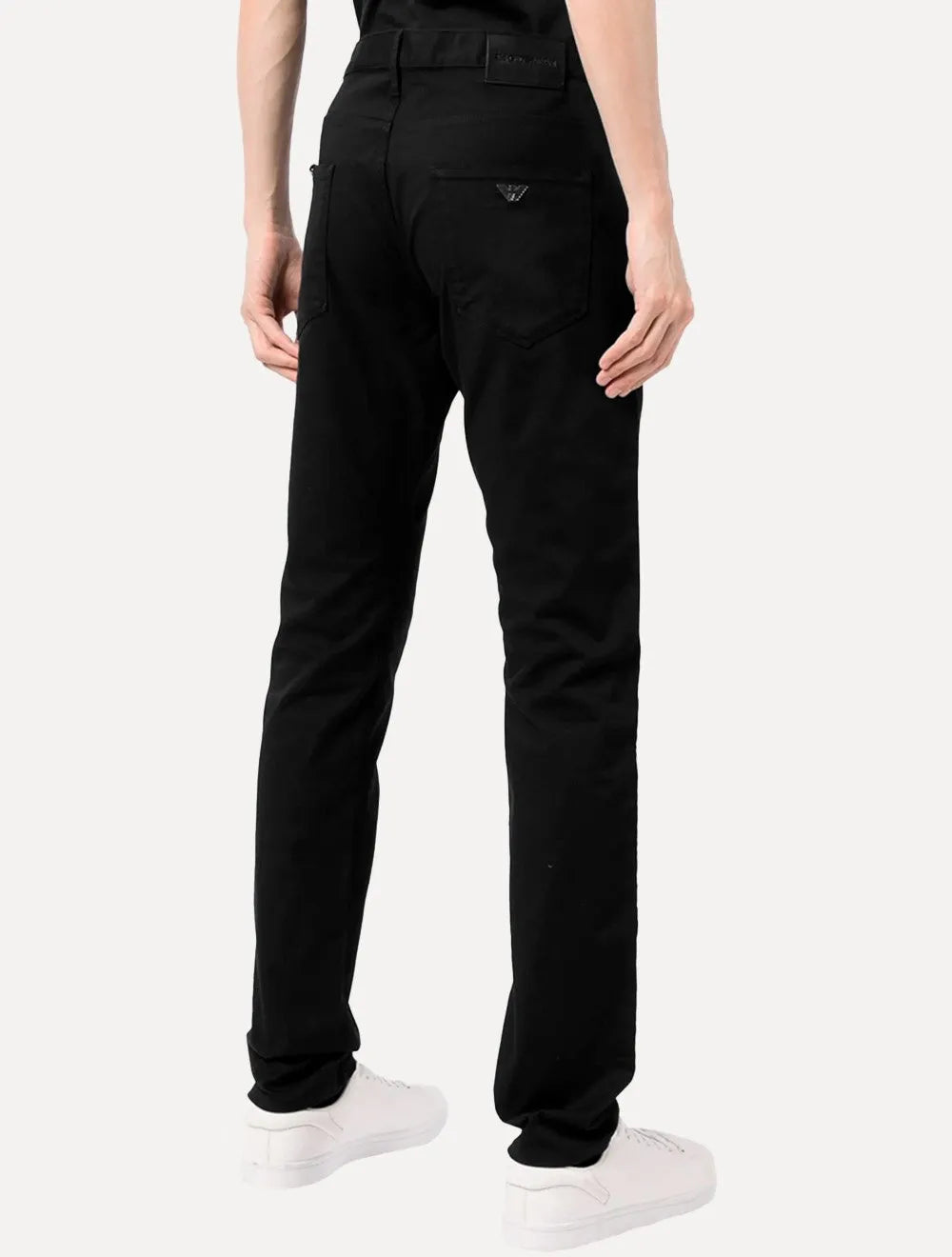 Calça Jeans Empório Armani Masculina J06 Slim Fit 5 Pockets Preta