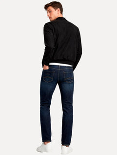 Calça Jeans Armani Exchange Masculina Slim Fit 5 Pockets Azul Escuro