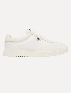 Tênis Empório Armani Masculino Nylon Logo Águia Branco