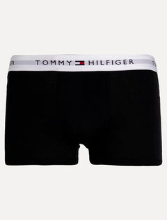 Cueca Tommy Hilfiger Cotton Stretch Trunk Preta Cinza Mescla Pack 3UN