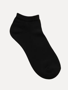 Meias Masculinas Cano Curto Cotton Pretas Pack 3 Pares