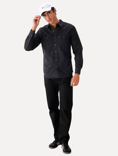 Camisa Levis Masculina Jeans Classic Western Standard Preta