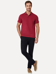 Polo Dudalina Piquet Essentials Cotton Basica Modal Bordô