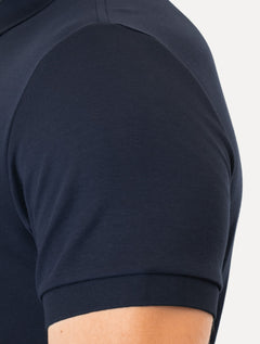 Polo Lacoste Masculina Malha Regular Fit Light Pima Cotton Azul Marinho