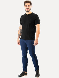 Camiseta Guess | Masculina Bordado Peito Preta