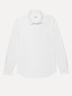 Camisa Lacoste Masculina Slim Fit Popeline Stretch Mono Branca