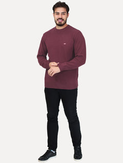 Suéter Levis Masculino Crewneck Classic Housemark Logo Bordô