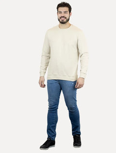Moletom Calvin Klein Masculino Logo New York Off-White