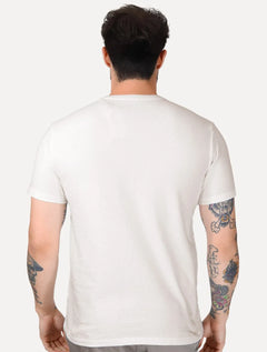 Camiseta Calvin Klein Jeans Masculina Soft CK Logo Off-White