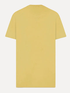 Camiseta Ellus Masculina Cotton Fine Classic Logo Mostarda