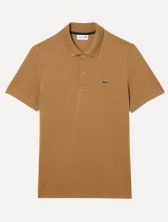 Polo Lacoste Masculina Regular Classic Stretch Marrom