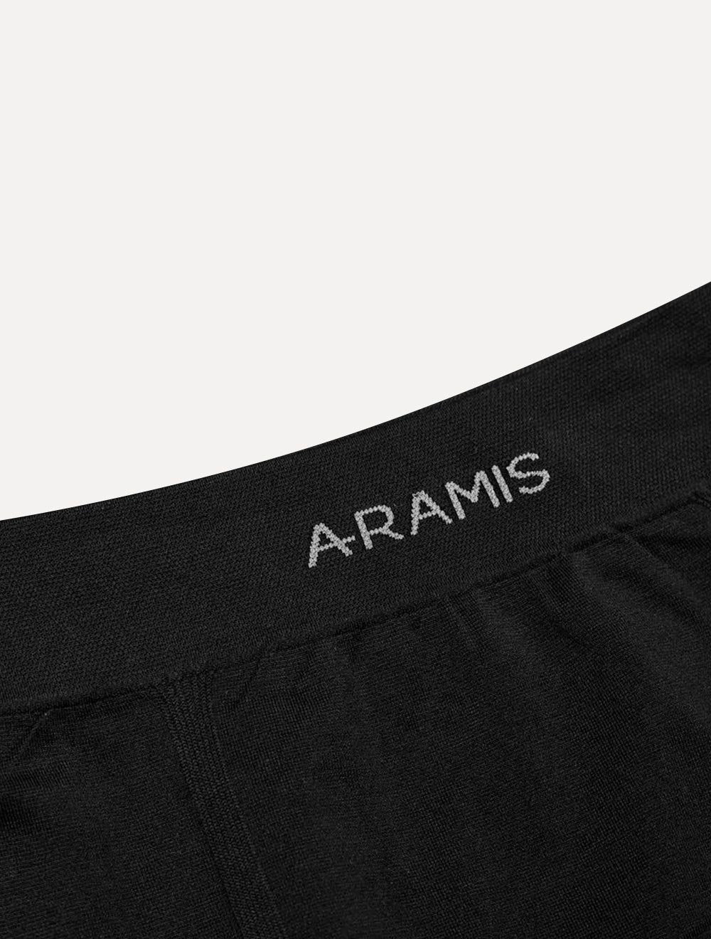 Cuecas Aramis Boxer Sem Costuras Preta/ Branca Pack 3UN