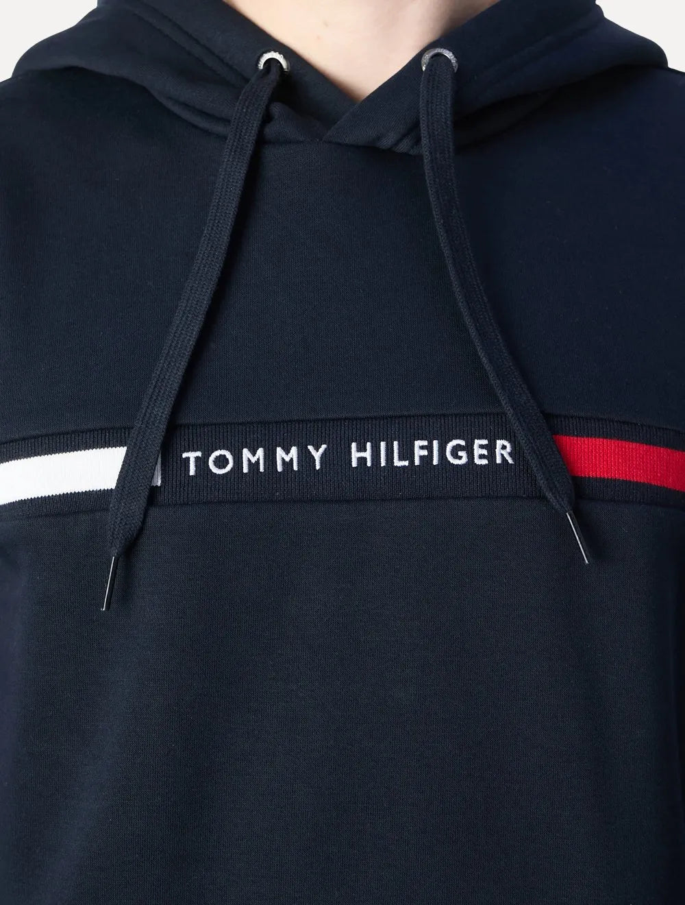 Moletom Tommy Hilfiger Masculino Chest Insert Flag Hoodie Azul Marinho