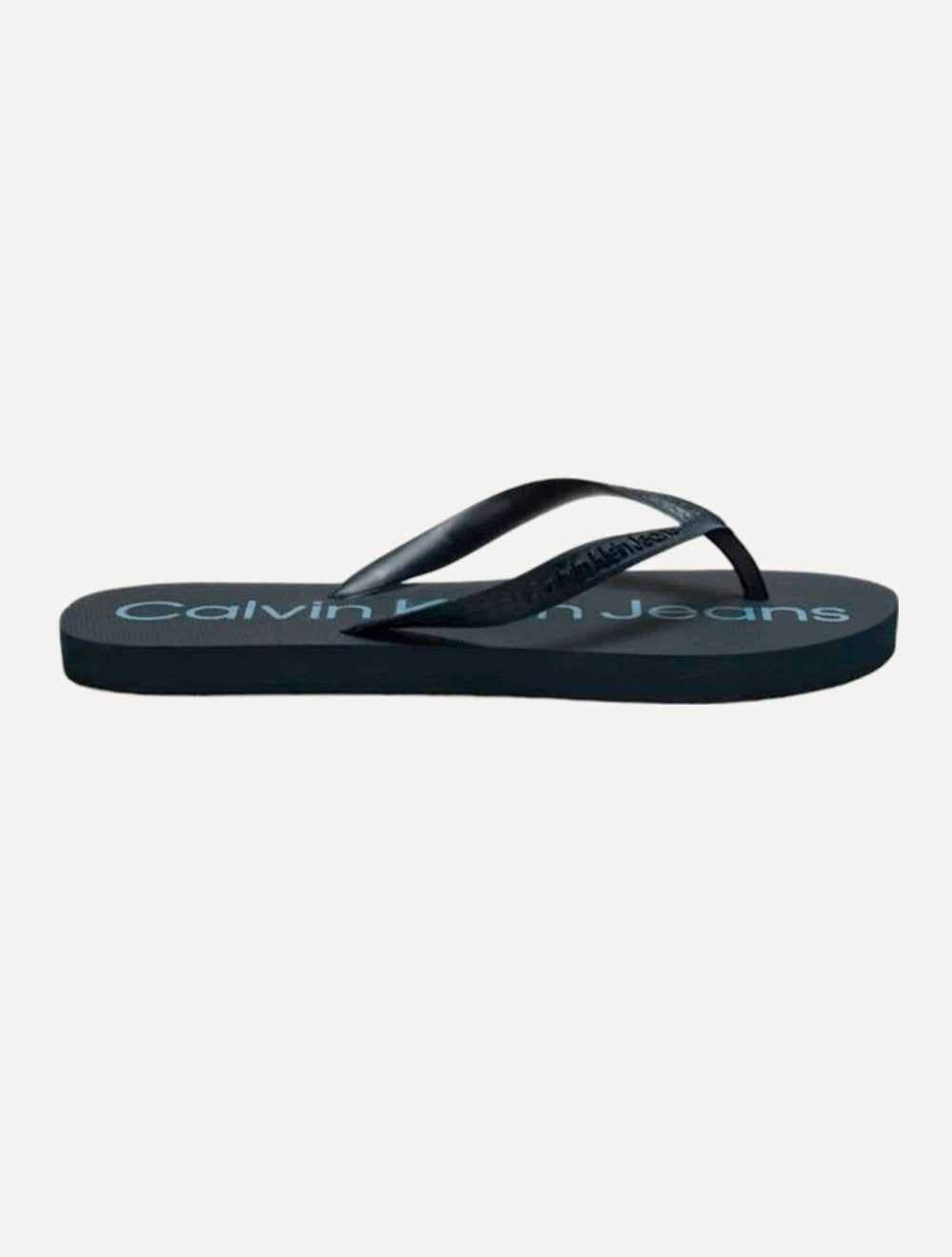 Chinelo Calvin Klein Jeans | Silk Blue Logo Básico Azul Marinho
