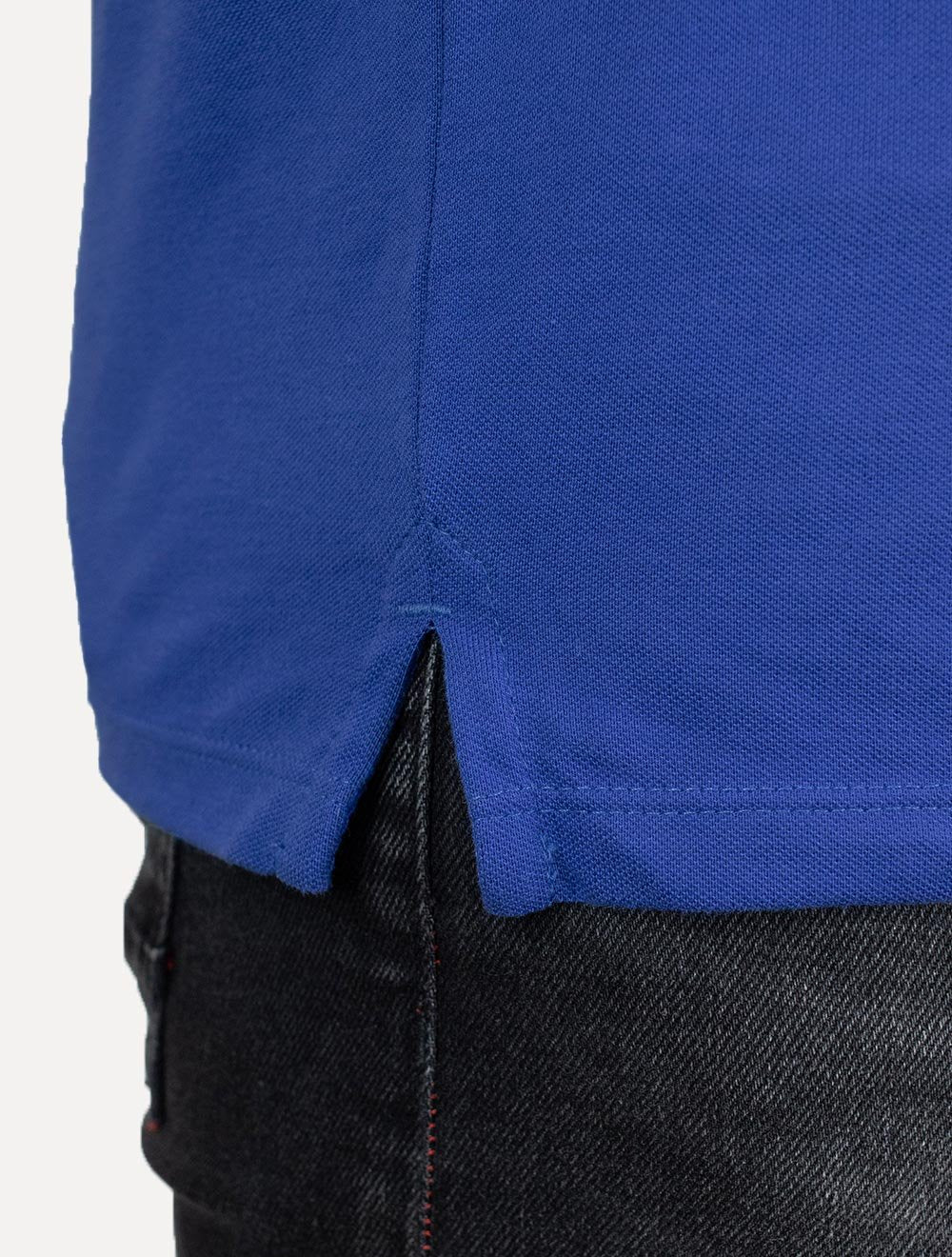 Polo Tommy Jeans Masculina Piquet Neck Branded Azul Royal