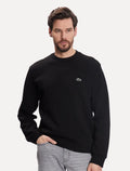 Moletom Lacoste Masculino Crewneck Classic Croco Preto