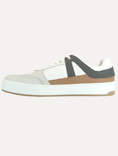 Tênis Calvin Klein Jeans Masculino Baixo Palito Layers Bicolor Branco