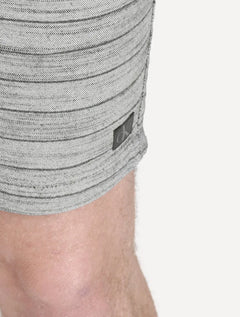 Short Calvin Klein Jeans Masculino Viscose Stripes Chumbo Mescla