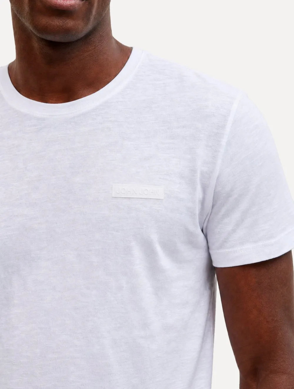 Camiseta John John Slim Fit Flame Off White
