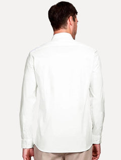 Camisa Aramis Masculina Slim Tricoline Liso Stretch Branca
