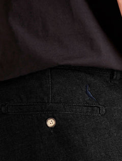 Bermuda Reserva Masculina Slim Casual Tito Preto Mescla