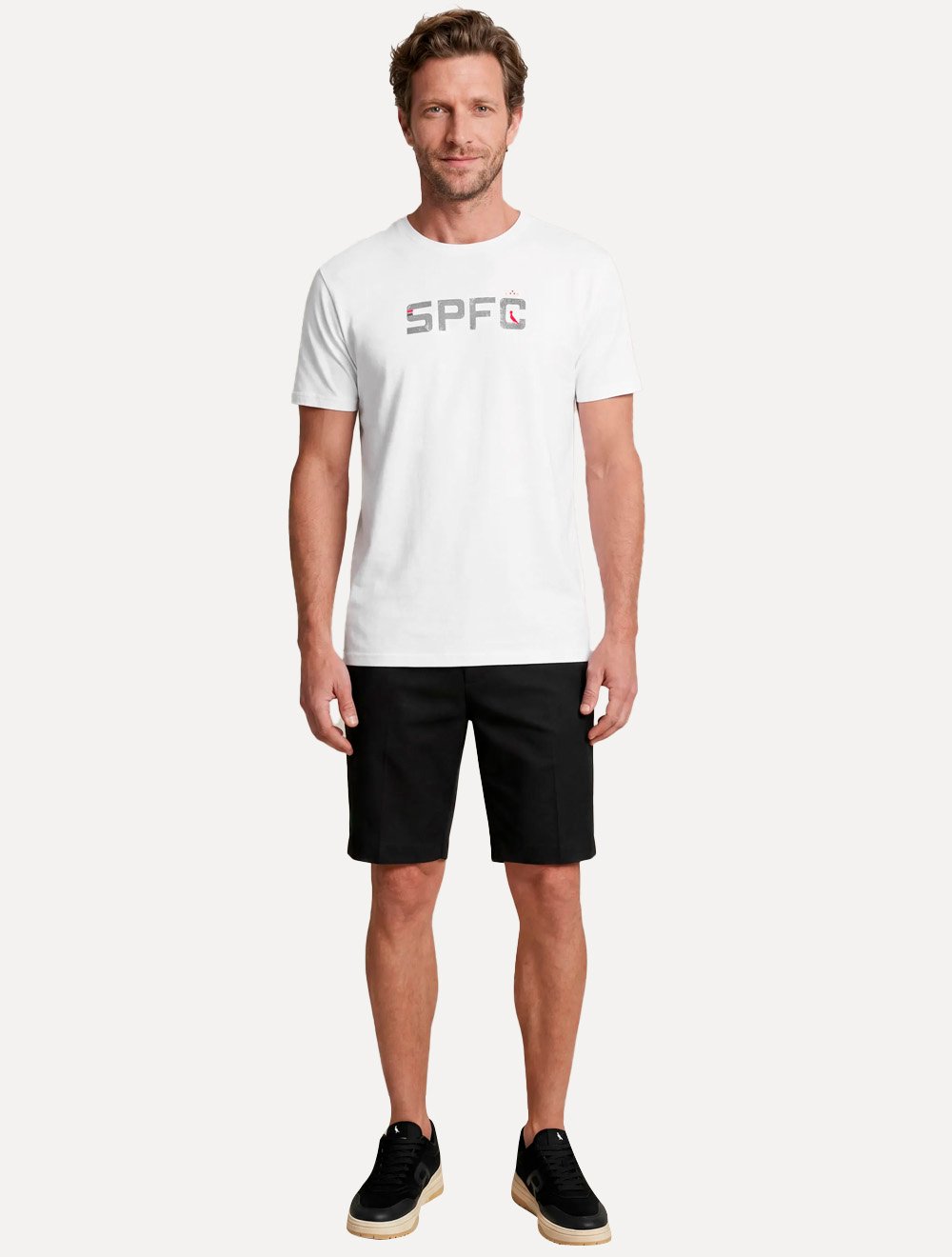 Camiseta Reserva Masculina SPFC Bust Name Branca