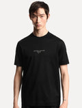 Camiseta Empório Armani Masculina Jersey Logo Chest Preta