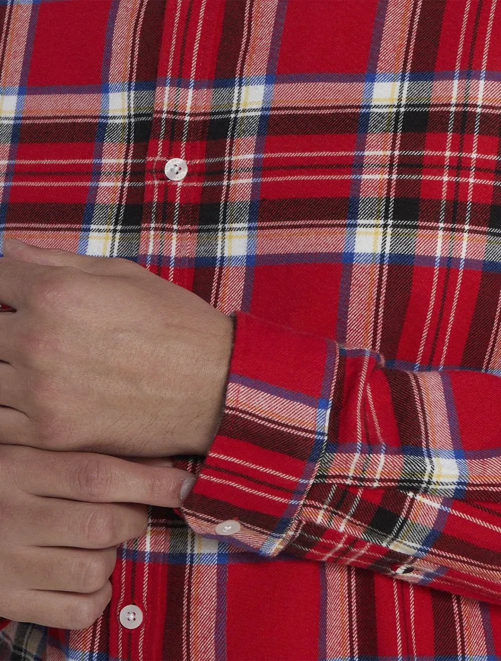 Camisa Tommy Jeans Masculina Regular Xadrez Flannel Check Vermelho