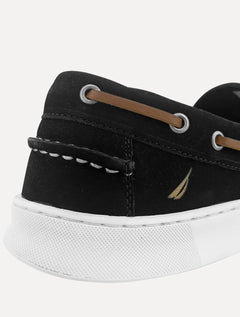 Docksider Nautica Masculino Suede Preto