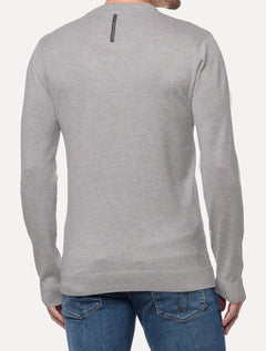 Suéter Calvin Klein Jeans Masculino Tricot GL Careca Viscose com Logo Caqui Médio
