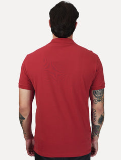 Polo Aramis Masculina Piquet Inner Detail Light Logo Vermelho