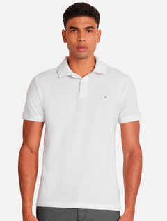 Kit Polo Aramis Masculina | Piquet Lisa Branca/Preta