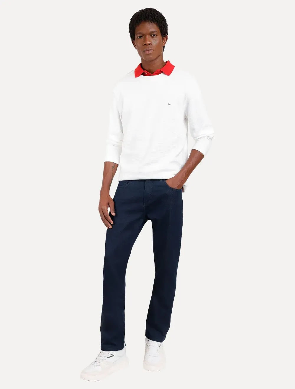 Calça Aramis Jeans Masculina Slim Blue Black Tag Azul Escuro