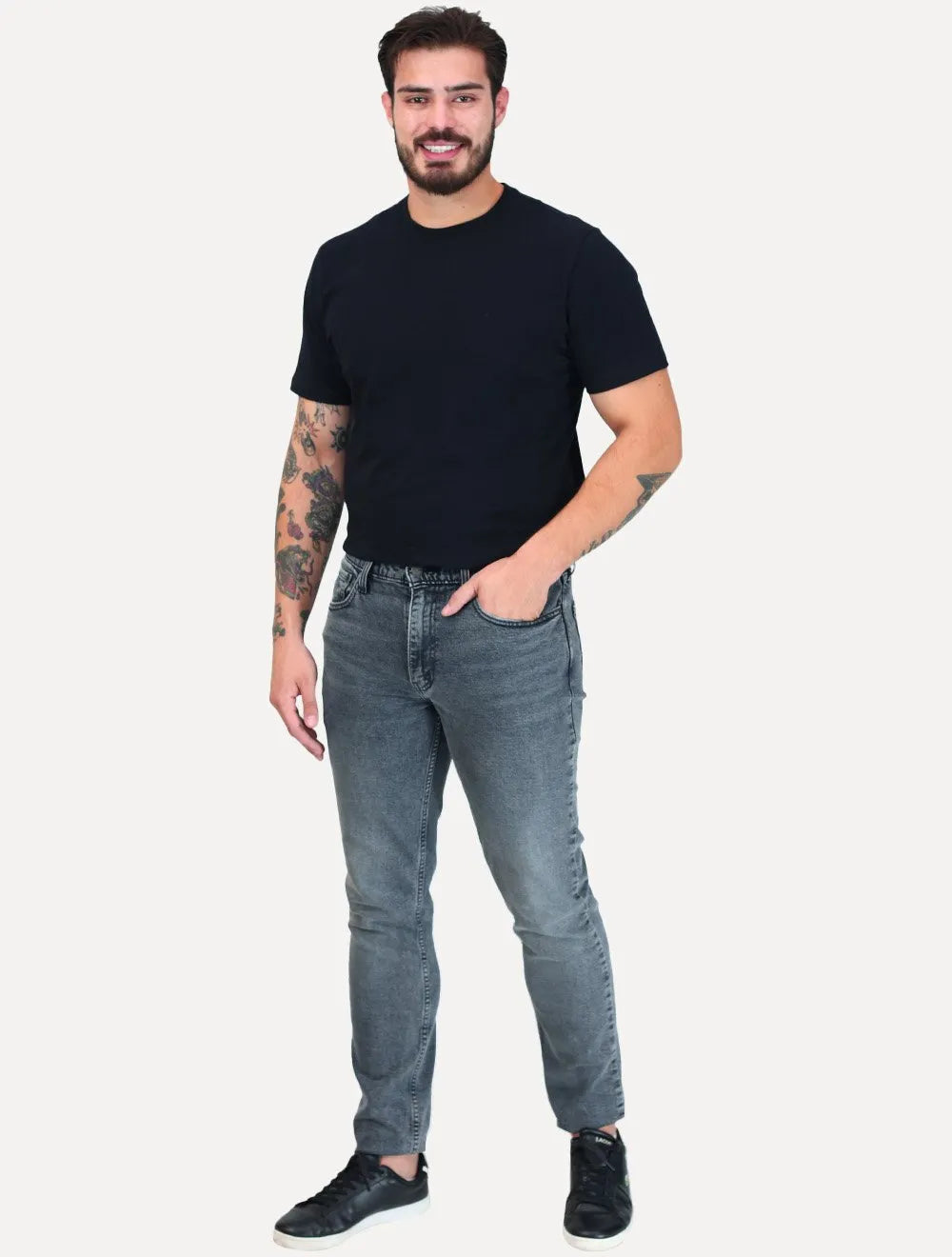 Calça Levis Jeans Masculina 511 Slim Stretch Cinza