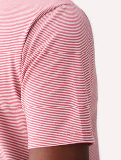 Camiseta Dudalina Masculina Mini Stripes Rosa Escuro