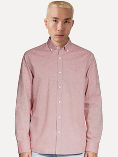 Camisa Aramis Masculina Slim Oxford Planalto Vermelha Mescla