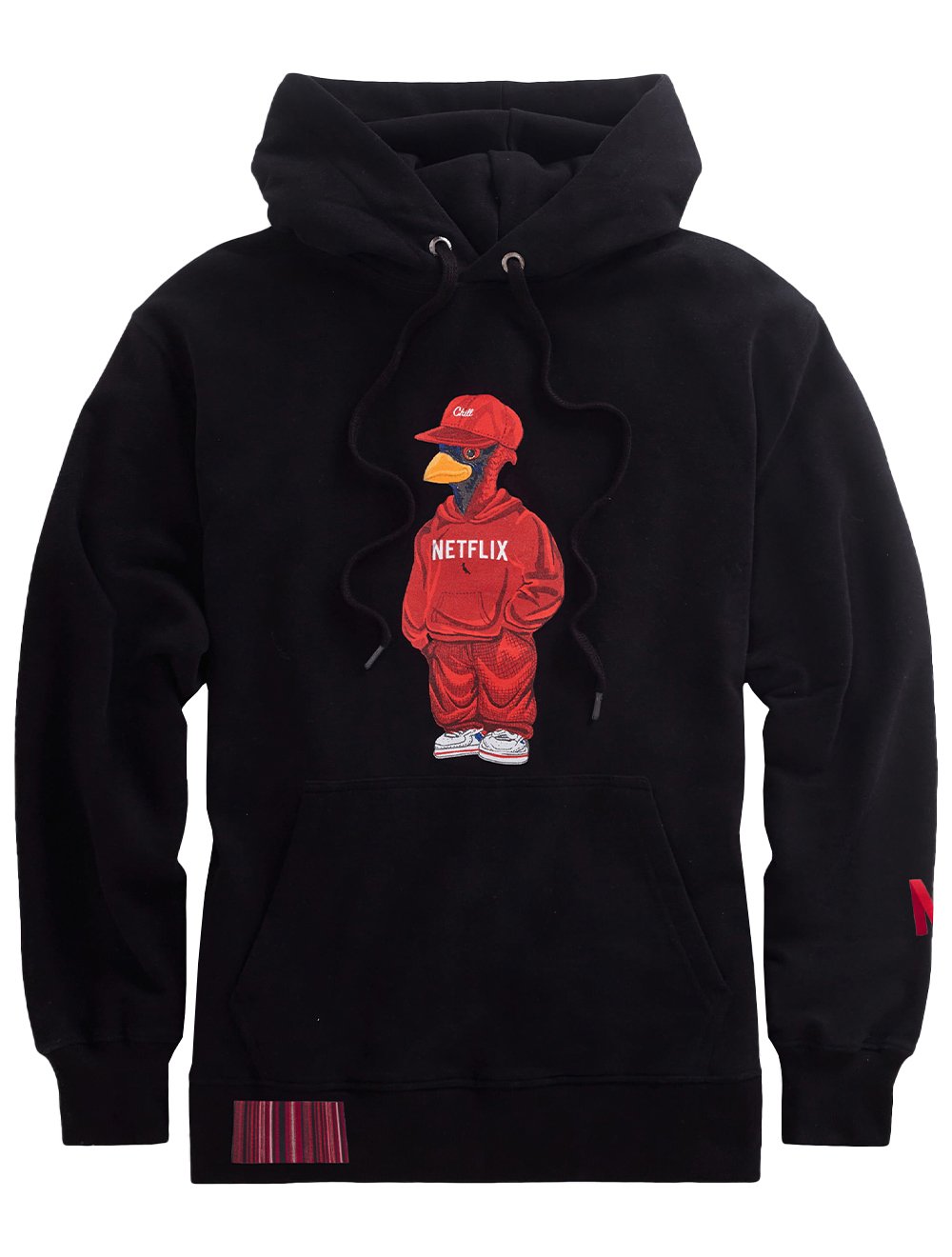 Moletom Reserva Masculino Hoodie Netflix Woodpecker Preto
