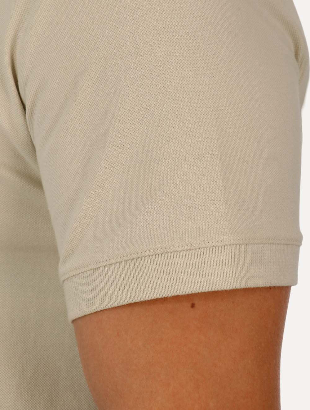 Polo Tommy Jeans Masculina Piquet Regular Placket Cáqui