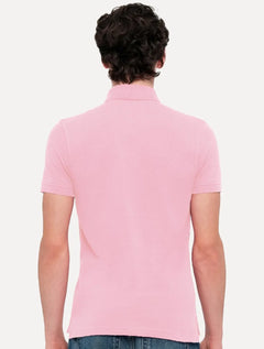 Polo Tommy Hilfiger Masculina Slim Piquet 1985 Rosa