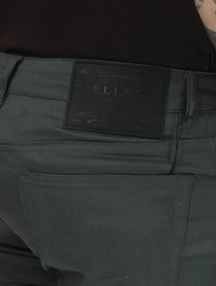 Calça Ellus Masculina Sarja Slim Color Twill Power Chumbo