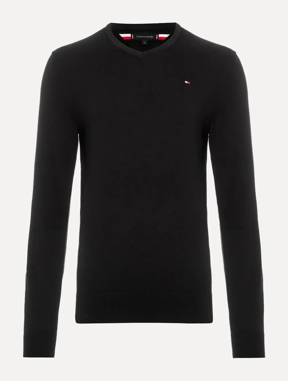 Suéter Tommy Hilfiger Masculino Signature V-Neck Preto