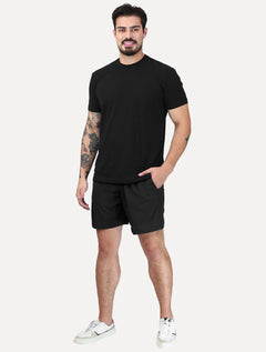 Short King & Joe Masculina Nylon Flex Colors Preto