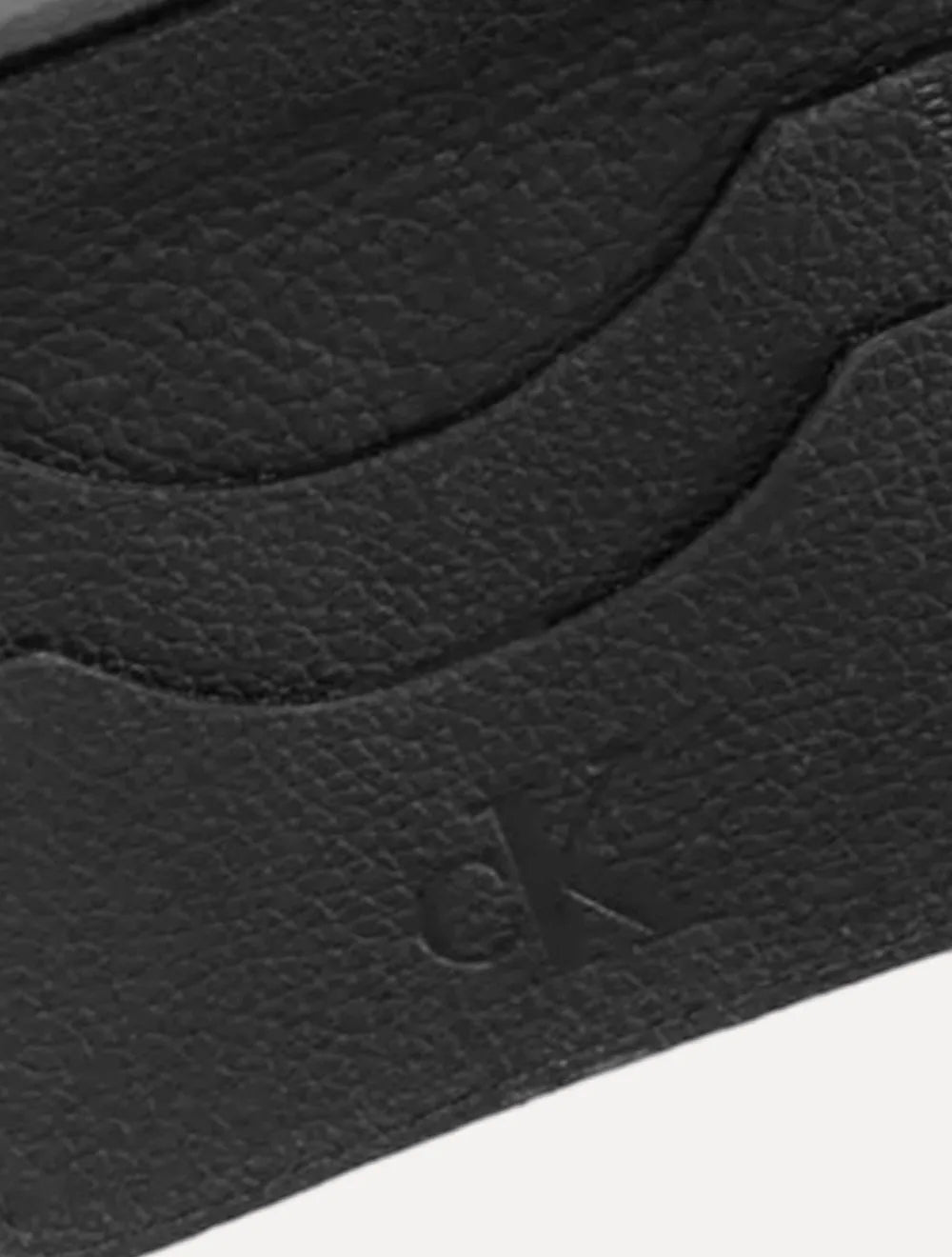 Carteira Calvin Klein Jeans Porta Cartão Nobuck Logo Cáqui Claro