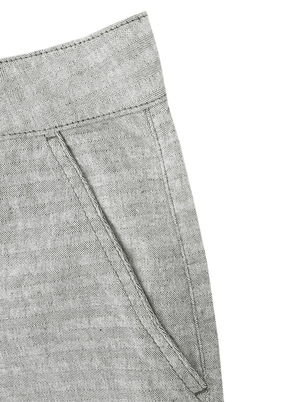 Bermuda Aramis Masculina Chino Fishbone Cinza