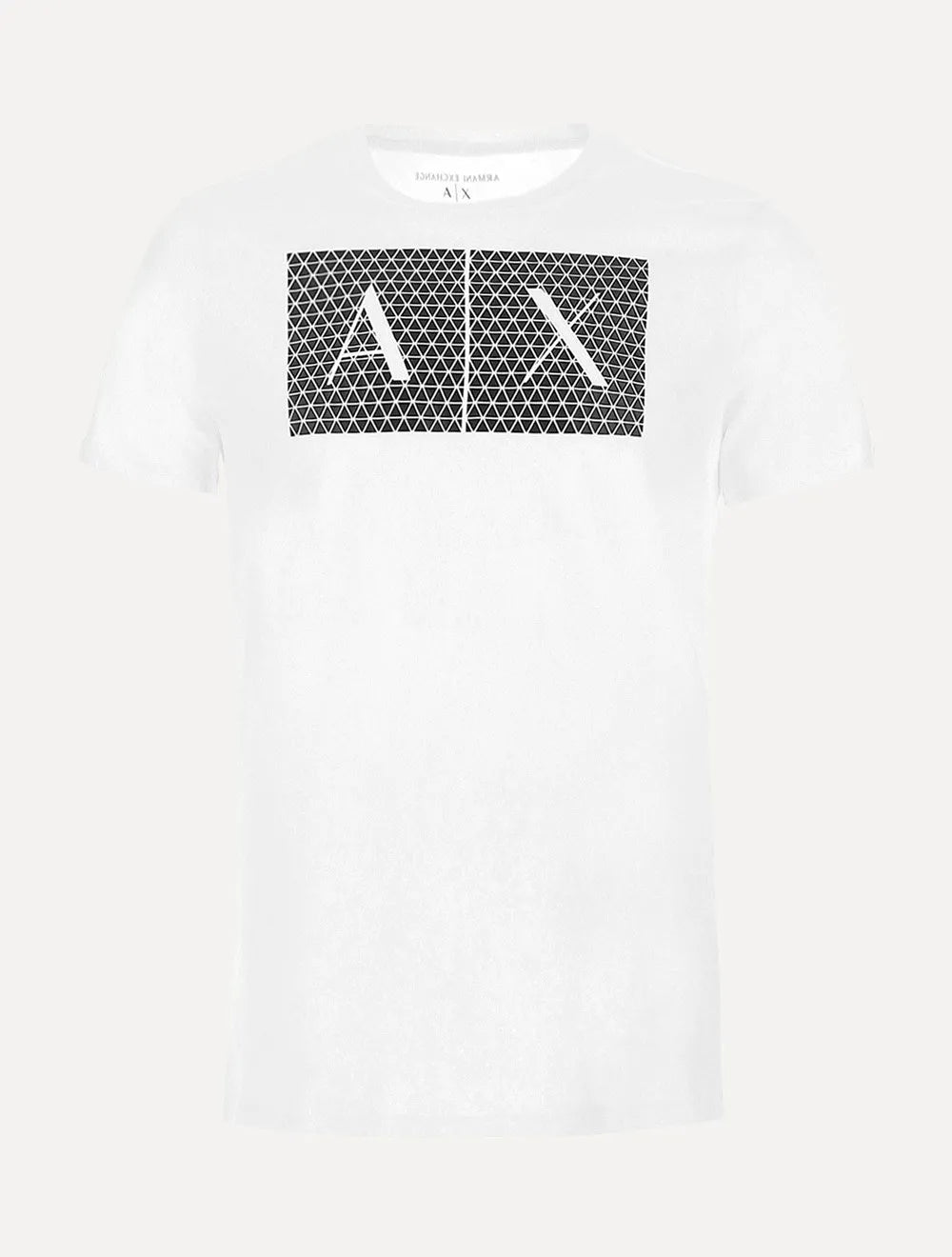 Camiseta Armani Exchange Masculina Slim Fit com Logo Gráfico Branca 
