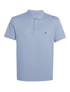 Polo Dudalina Piquet Essentials Cotton Azul Médio