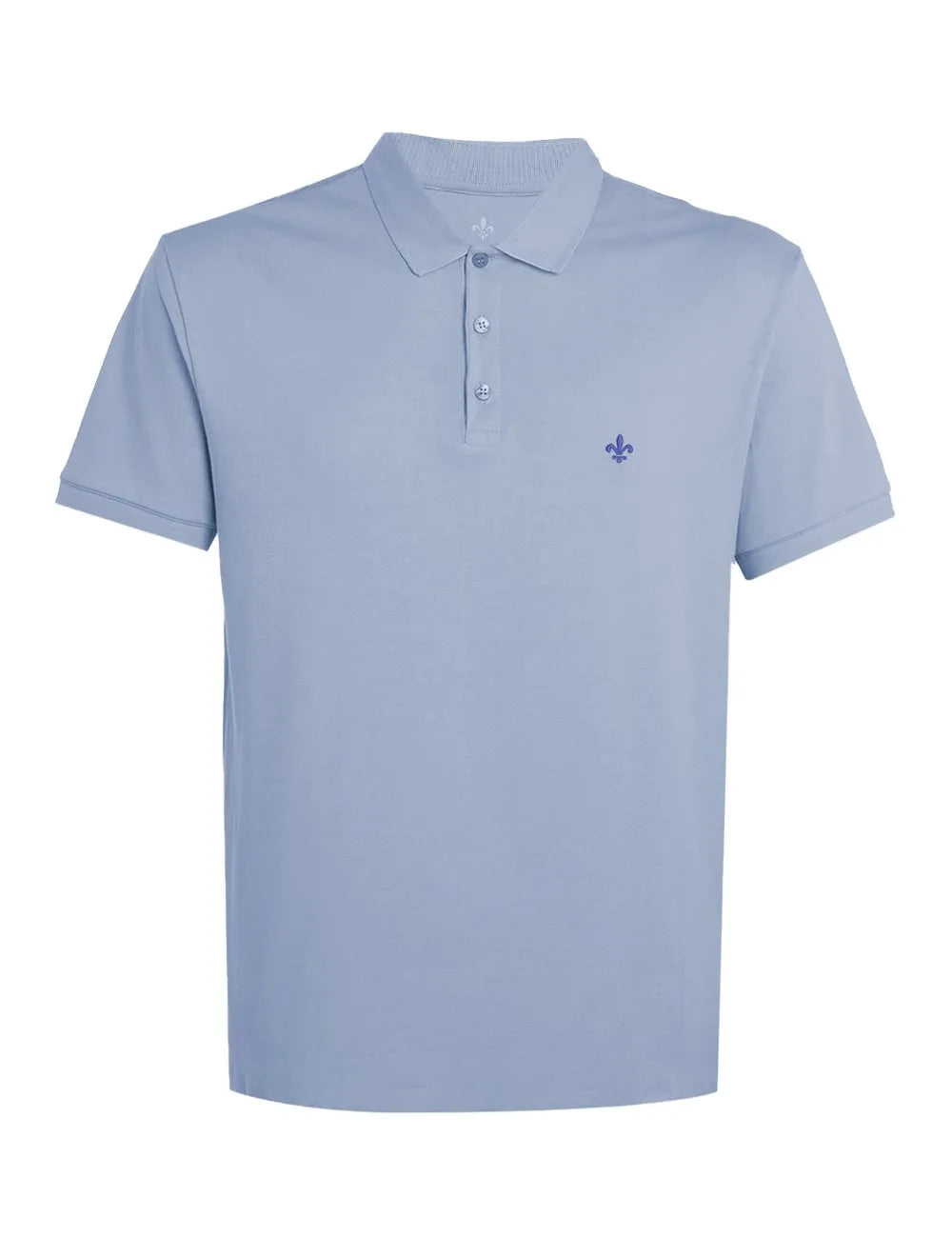 Polo Dudalina Piquet Essentials Cotton Azul Médio