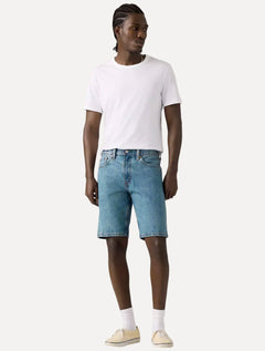 Bermuda Levis Jeans Masculina 405 Standard Shorts Stretch Azul