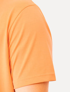 Camiseta Lacoste Masculina Classic Basic Cotton Laranja Claro